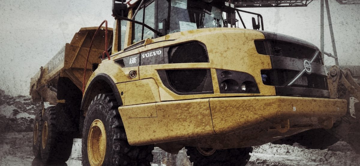 Dumper VOLVO A30G and PFREUNDT DW-3